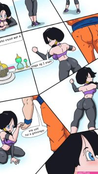 Porn comic Videl x Goku. Extranimacion Sex comic sexy brunette was