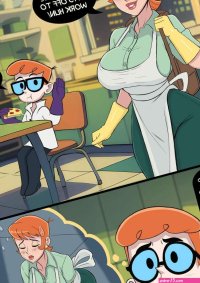 Porn comic Dexters Mom. Deep Cleaning. Dexters Laboratory. Meegol. Sex comic hot redhead MILF