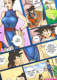 Porn comic Dragon Ball Z. Bikini Mom. Kaputo99. Sex comic brunette MILF is