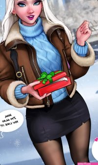 X-Mas Present For Elsa Frozen Aroma Sensei Porn Comic