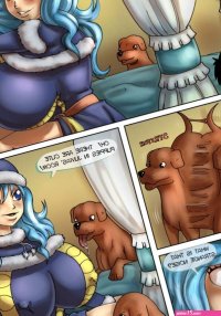 Fairy Tail Encounter Juvia and Dogs Porn comic Rule 34 comic Cartoon porn comic