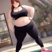 Chubby anime girl in tight yoga pants big boobs an by fatty3563 on DeviantArt