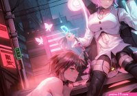 Anime femdom mistress in dominatrix outfit by MariaGlitch on DeviantArt