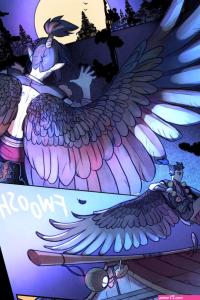 Porn comic Fox and Crow. Sex comic flying people with