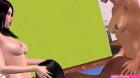 3D animated cartoon porn video lesbian threesome sexual fun