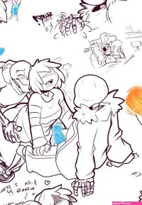Sans x Frisk x Papyrus Rule 34 Porn Comic