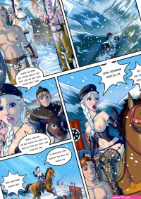 Porn comic Frozen parody 2 Elsa Threesome PornKomix
