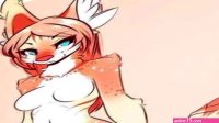 Furry fluffy wolf full of horse cum porn comic