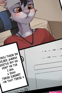 Porn comic The Secret. Blubun. Sex comic brunette furry was