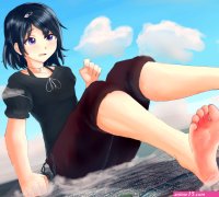 SandraMystic Commission Open on X: Gorgeous soles3 giantess anime girl tiny city feet crush size growth huge toes
