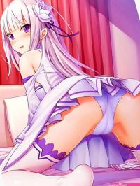 Hentai Emilia sexy hentai anime Poster Sticker for Sale by Lemed36tea