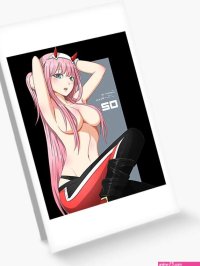Copy of Zero Two Sexy Boobs Lewd Anime Girl Greeting Card for Sale by Gloemwenzone