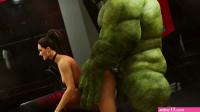 Hulk and She-Hulk having fun