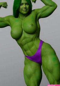 She Hulk Showing off her Muscles by LykoXXX