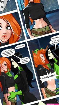 Kim and Shego Date on the roof Porn comic Rule 34 comic Cartoon porn comic