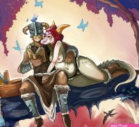 The Lusty Argonian Maid by MrPinkFox