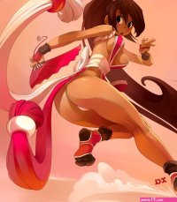 Wallpaper : illustration anime girls ass artwork cartoon Mai Shiranui mangaka 1024x1172