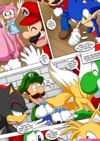 Mario and Sonic Porn comic Rule 34 comic Cartoon porn comic