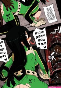 Porn comic Academi Girls. Colorized. My Hero Academia Sex comic Babe Surrounded By