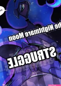 The Nightmare Moon Struggle Porn comic Rule 34 comic Cartoon porn comic