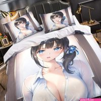 EKIDAZ AI Anime Girls Kinder Bettwsche Print Mikrofaser Sexy Bettbezug Mit Kopfkissenbezug Jungen Teens Bettwsche Set Kinder Erwachsene Weich...