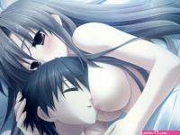 bed breasts cube game cg kanekiyo miwa natsu no ame nipples nude shinooka misa