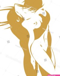 Naked Couple Passionate Kiss Stock Vector Royalty Free 201875647