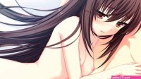 black hair breasts brown eyes game cg long hair love-ressive navel nipples nude sayori tagme takaha ryou