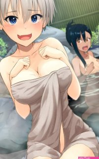 dark-skinned female small breasts open mouth multiple girls naked towel