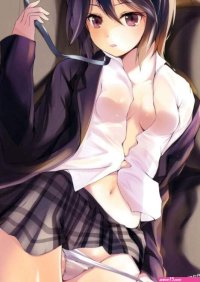 Ananyadesigns Anime anime-topless-boobs-school-uniforms-kokoro-connect-inaba-himeko Wallposter Paper Print