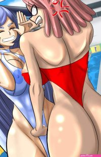 Porn comic My Hero Academia. Mei Vs Nejire Sex comic hot busty babes