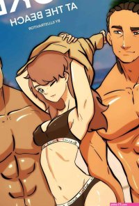 Porn comic Blacked at the Beach. Illustravitor Sex comic hot busty brunette
