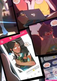 Porn comic The Girly Watch. Part 1. Overwatch. Sex comic guy brought pizza