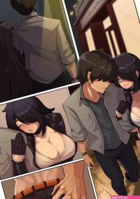 Porn comic Date Night. Nudiedoodles. Sex comic hot busty brunette
