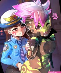 Sombra x D.va New mini comic by pokilewd