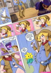 Princess Peach Cowtime! Rule 34 Porn Comic