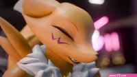 Furry milf Renamon and Judy Hopps fuck hard i...