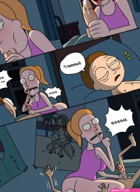 Sneaking Into Mortys Room At Night Porn Comic english 02