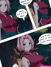 Sakura has sex outdoors