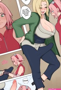 Tsunade Teaches Sakura A Hard Lesson Porn comic Cartoon porn comics Rule 34 comic
