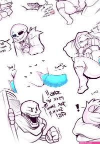 Sans x Frisk x Papyrus comic porn
