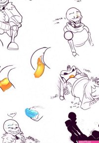 Sans x Frisk x Papyrus comic porn