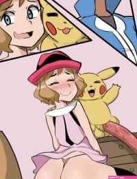 Serena X Pikachu comic porn