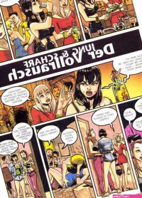 Porno comic Jung und Scharf Der Vollrausch sex-comic brünette Schnheit ging