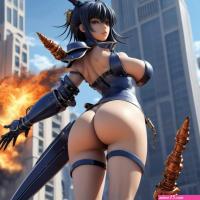 Giantess Anime Fantasy Artwork
