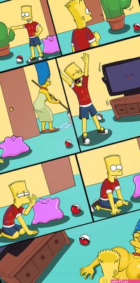 Post 3441251: BartSimpson comic crossover Ditto edit MargeSimpson meme Porkyman Shadman TheSimpsons