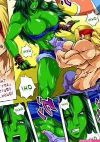 Alex vs She-Hulk Porn Comic on