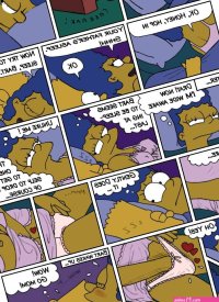 Jimmy Moms Bed The Simpsons Colorized comic porn