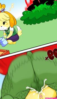 Post 2769325: AnimalCrossing AtelierSolAer comic crossover DonkeyKongCountry featuredimage Isabelle KingK.Rool Kremling SuperSmashBros. vixenxia