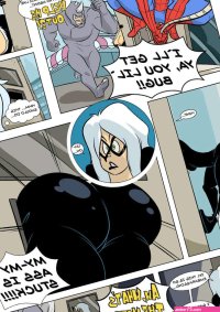Porn comic Spider Man and Black Cat. Zaribot. Sex comic blonde Catwoman got
